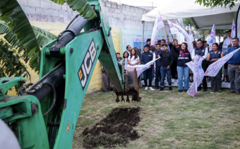 Inicia Lupita Cuautle construcción de Parque Lineal en la colonia Lázaro Cárdenas